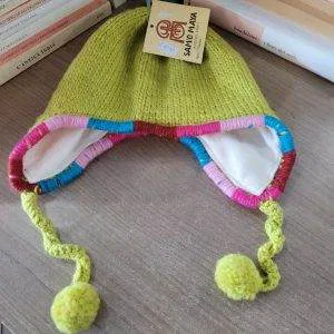 B) SAM'O MAYA ANDEAN SPIRIT BERRETTO BO MAIKA HAND MADE KNITTED LANA ORIGINALE
