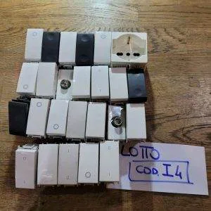 LOTTO ELETTRICO (COD.I4) 25 PZ INTERRUTTORI PRESE PULSANTI GEWISS FEB