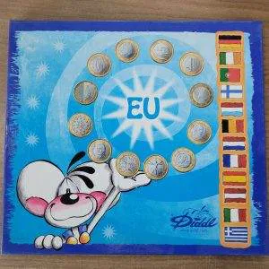 DIDDL Raccoglitore EU Euro Monete NUOVO Blue Edition Raro collezione blu