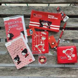 V144  PUCCA Lotto scuola cartoleria cancelleria portafoglio IDEA REGALO DIARIO