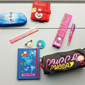 V67  PUCCA   Lotto scuola cartoleria cancelleria IDEA REGALO