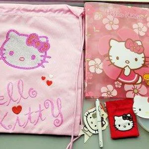 V57  HELLO KITTY  lotto scuola cartoleria cancelleria IDEA REGALO