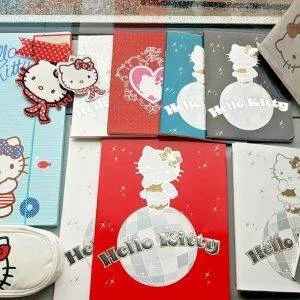 V3 stock lotto HELLO KITTY set scuola cartoleria cancelleria diario quaderni
