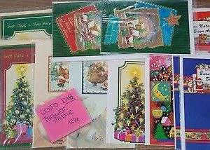D18 stock lotto biglietti auguri Natale con busta idea OFFERTA MERRY CHRISTMAS