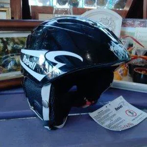 Rebell Casco sci Nero  Art.1152 Misura 52-55cm S Sport Caschetto