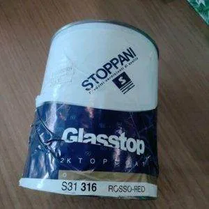 STOPPANI GLASSTOP 2 K TOPCOAT 0,565 L ROSSO RED  SMALTO FINITURA NAUTICA