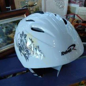 Rebell Casco sci Bianco Art.1155 Misura 52-55cm S Sport Caschetto