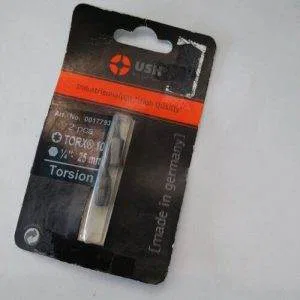 USH Blister 2pz  Inserto Torx 10 lunghezza 25mm 1/4