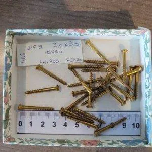 WF9) Viti x Legno Restauro Mobili 18x30 ferro uni 703  bombata otton taglio 25pz