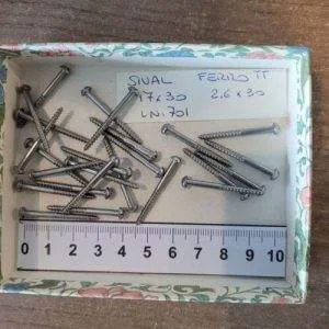 WF11) Viti x Legno Restauro Mobili 17x30 ferro TT uni 701 bombata taglio 25pz