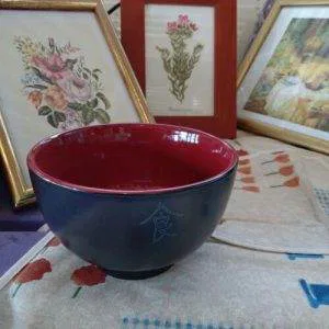 Ciotola ceramica nera marrone orientale Scodella Sushi Vasetto Ramen Miso Zuppa