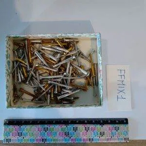 Lotto FFMX1  (140gr) Viti ferro x Legno Restauro Mobili TAGLIO  bombata piatta
