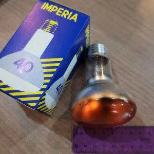 IMPERIA REFLEX R63 E 27 FARETTO 40W COLORATO ARANCIO VINTAGE RARO 220 230 v
