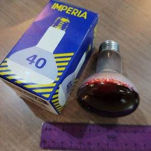 IMPERIA REFLEX R63 E 27 FARETTO 40W COLORATO ROSSO VINTAGE RARO 220 230 v