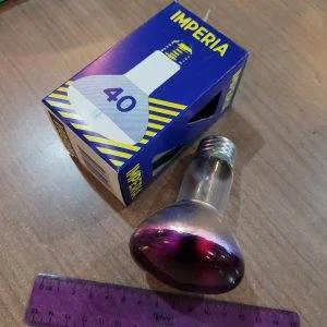 IMPERIA REFLEX R63 E 27 FARETTO 40W COLORATO VIOLA VINTAGE RARO 220 230 v