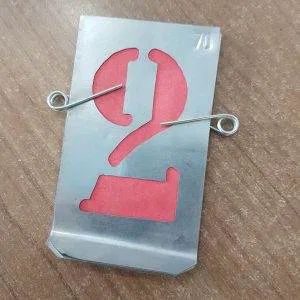 10 STAMPINI TRAFORATI NUMERI NUMERO  MM.70 LAMIERA ZINCO STAMPI STAMPO