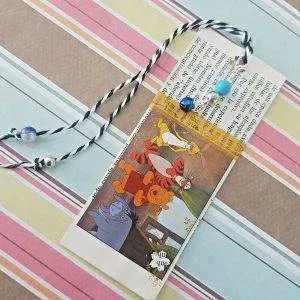 Hope Infinity w04 segnalibro Winnie Pooh Hand Made bookmark scrapbooking card