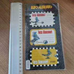 JUVENTUS LUPO ALBERTO etichette adesive diario quaderno stickers scuola CALCIO