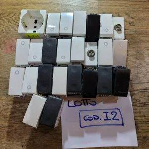 LOTTO ELETTRICO (COD.I2) 25 PZ INTERRUTTORI PRESE PULSANTI GEWISS FEB