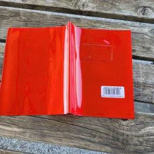 COPRIQUADERNO copertina copri quaderno ROSSO PICCOLO A5 SCUOLA foderina