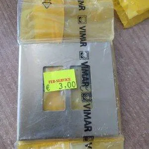 VIMAR PLACCA 2POSTI 8000 08606.BR 8007352041943 BRONZO IN ALLUMINIO