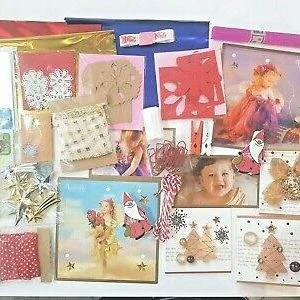 C3 stock lotto Natale Christmas scrapbooking make card biglietti carta mollette