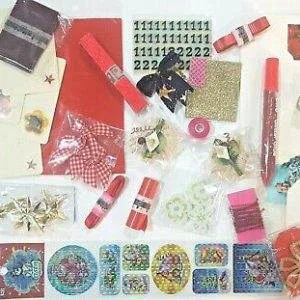 C4 stock lotto Natale Christmas scrapbooking make card biglietti carta adesivi