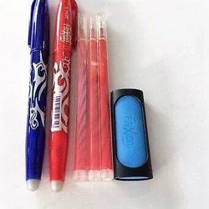 FRIXION STOCK set PENNE frixion ball gomma cartucce BLU ROSSO TUTTO NUOVO