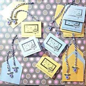 C7 lotto Natale Christmas Chiudi Pacco targhette ANGELI HANDMADE segnaposto TAG