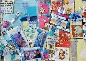 lot job LOTTO SCRAPBOOKING FROZEN ICE CHRISTMAS Card Making art journaling scrap