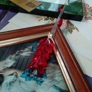 Fiore Spiga Cs1 Crystal Ware Swarovski Murano Vintage Hand Made Rosso 48cm Raro