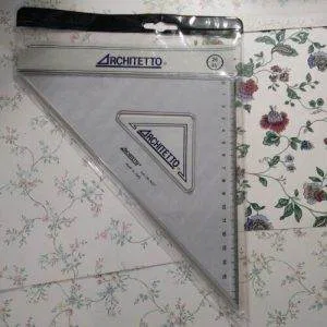 Architetto Squadra 45 Gradi 26 Cm  Squadretta In Kristal-K Italy Precisione