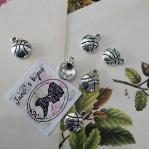 Charms Ciondolo Palla Basket Pallone Sport Lotto 6 PZ (Cod.BB15) Bigiotteria