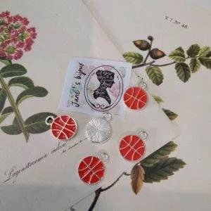 Charms Ciondoli Palla Basket Sport 5 PZ (Cod.BB19) Bigiotteria