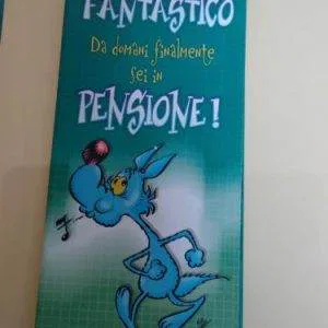 1 pz LUPO ALBERTO BIGLIETTO AUGURI MaXi poster (pensione...) CARTOLERIA