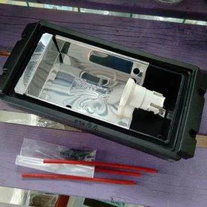 Arealite Struttura Applique Esterno Kit Nero Senza Vetro E27 Fuori Produzione