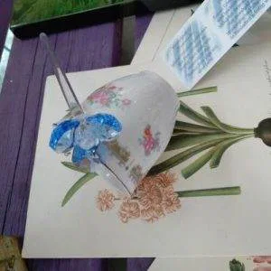 Lumen Fiore Lc2 Crystal Swarovski Vetro Murano Vintage Raro Azur Azzurro