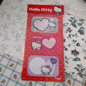 Hello Kitty  Etichette Adesive Stickers Raro Collezione Sanrio Cartorama Rosso