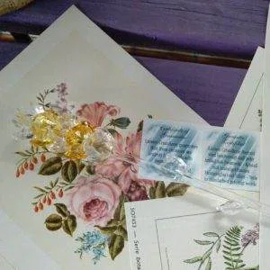 Fiore Spiga Giallo Cs13 Crystal Ware Swarovski Murano Vintage Hand Made Raro