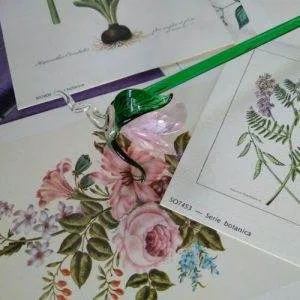 Lumen Campanella C7 Crystal Swarovski Vetro Murano Vintage Raro Rosa  Fiore