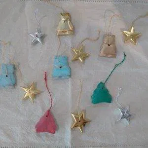 Decorazioni Natale Legno Hand Made Stelle Albero Orsetto