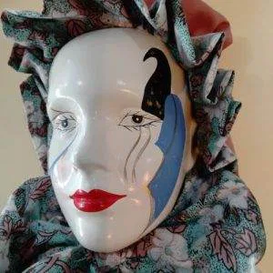MV3 Ceramica Carnevale Artigianale handmade dipinta