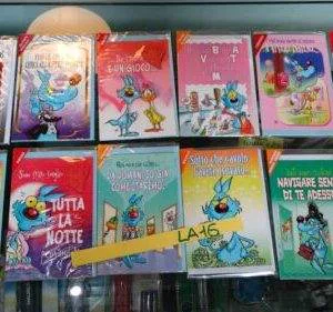 LA16  12pz LOTTO LUPO ALBERTO BIGLIETTI AUGURI stock CARTOLERIA collezione