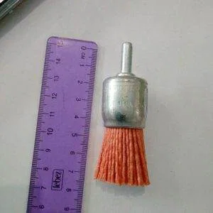 SPAZZOLA pennello fili NYLON ABRASIVO x TRAPANO attacco 6MM Ø