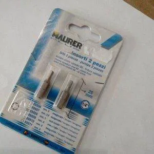 MAUER 2pz Inserto esagonale mm 3  lunghezza 25mm 89508