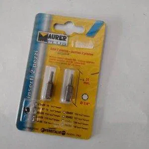 MAUER 2pz Inserto TORX T9  lunghezza 25mm 89487