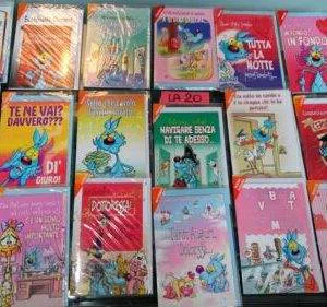 LA20  17pz LOTTO LUPO ALBERTO BIGLIETTI AUGURI stock CARTOLERIA collezione