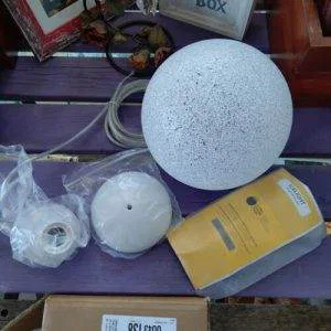 Lumen Icelight IL20 078735 Lampada Sospensione ABS Bianco Sfera D.20 Nuova