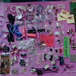 E1 Lotto Stock Minuteria Ricambistica Materiale Elettrico Elettronico assortito