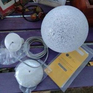 Lumen Icelight IL20 078733 Lampada Sospensione ABS Bianco Sfera D.20 Nuova